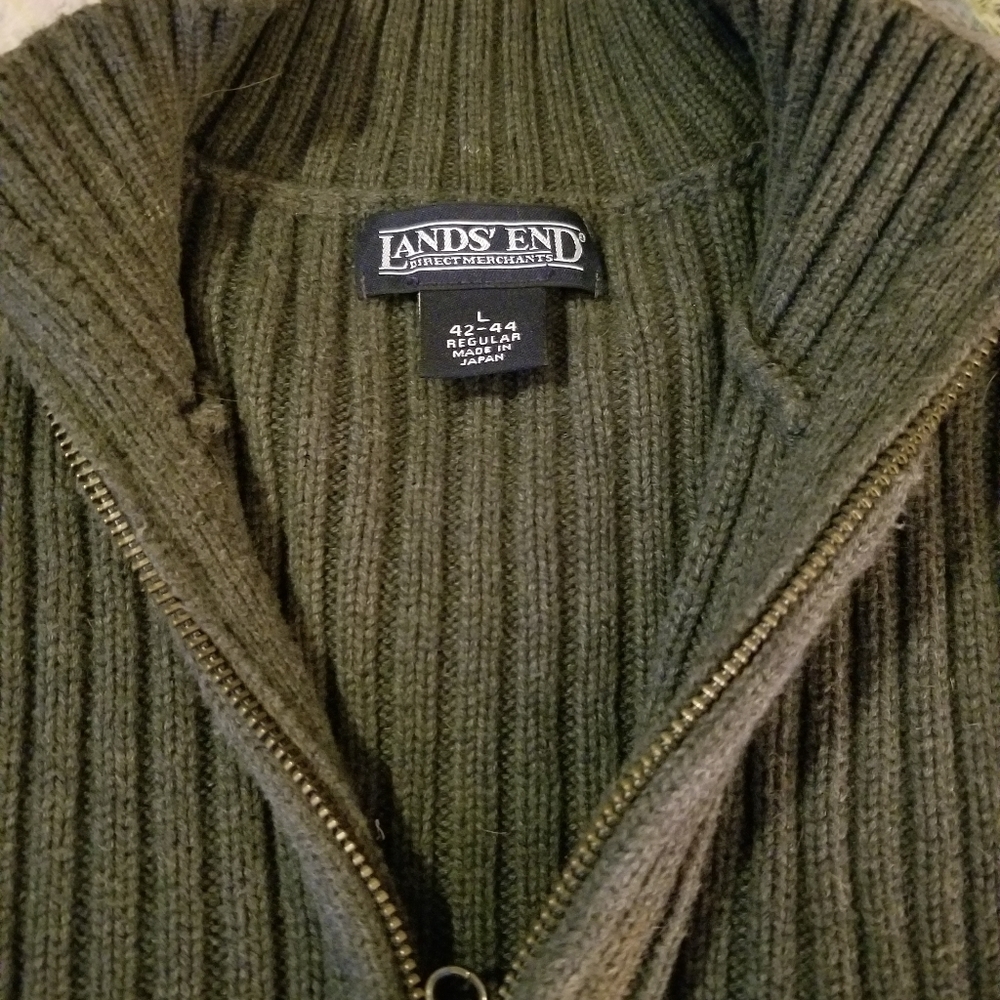 Lands End Men's Cable Sweter